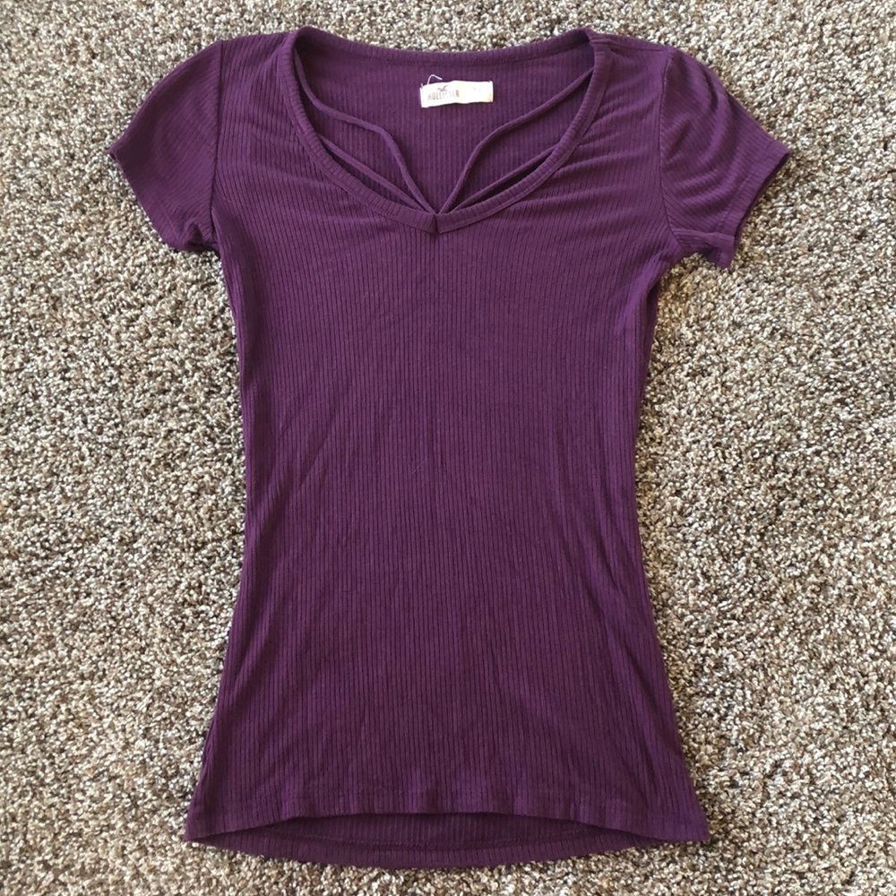 Hollister Purple Short Sleeve Top